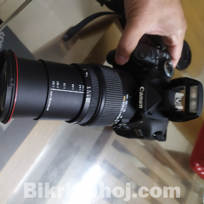 Canon 600d with sigma lens 18-200mm.